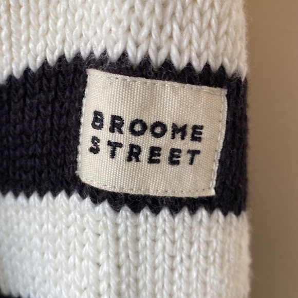 KATE SPADE Broome Street Chinky Mock Neck Striped Sweater XS - Picture 4 of 9